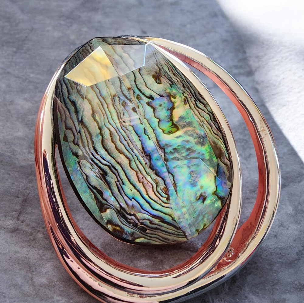 Robert Lee Morris Abalone Shell Statement Bracelet